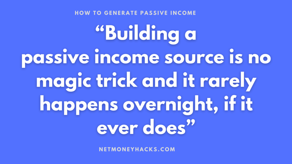 How to generate passive income quote